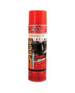20 Oz Seymour 20-654 Fluorescent Red Stripe Ultra Bright Water-Based Inverted Marker Spray Paint