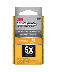3M SandBlaster Between Coats 2-1/2 In. x 3-3/4 In. x 1 In. 180 Grit Fine Sanding Sponge