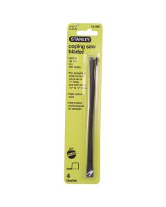 Stanley 6-1/2 In. 15 TPI Coping Saw Blade (4-Pack)