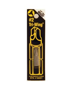 Best Way Tools #2 Tri Wing Security 1 In. 1/4 In. Hex Screwdriver Bit