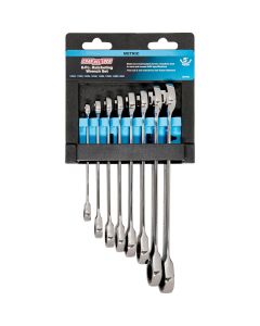 Channellock Metric 12-Point Ratcheting Combination Wrench Set (8-Piece)