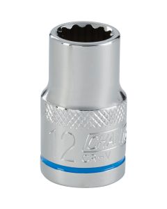 Channellock 1/2 In. Drive 12 mm 12-Point Shallow Metric Socket