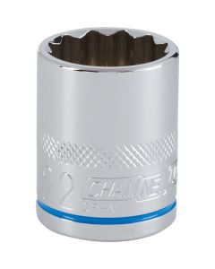 Channellock 1/2 In. Drive 22 mm 12-Point Shallow Metric Socket
