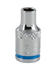 Channellock 1/4 In. Drive 4.5 mm 6-Point Shallow Metric Socket