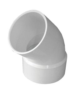 IPEX Canplas 3 In. SDR 35 45 Deg. PVC Sewer and Drain Street Elbow (1/8 Bend)