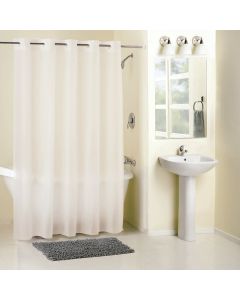 Surefit 71 In. x 74 In. Frost Hookless Shower Curtain with Liner