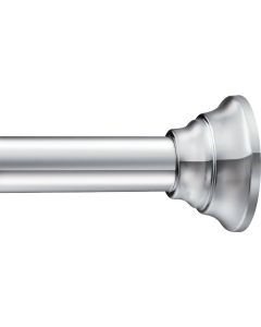 Moen Straight 44 In. To 72 In. Adjustable Tension Shower Rod in Chrome