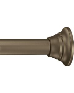 Moen Straight 44 In. To 72 In. Adjustable Tension Shower Rod in Oil Rubbed Bronze