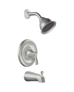 Moen Banbury Brushed Nickel 1-Handle Lever Tub and Shower Faucet