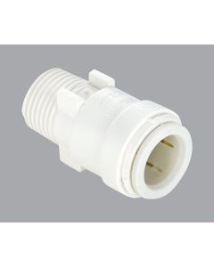 Watts 3/8 In. CTS x 3/8 In. MPT Quick Connect Plastic Connector