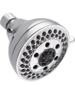 Delta 5-Spray 1.75 GPM H2Okinetic Fixed Showerhead, Chrome