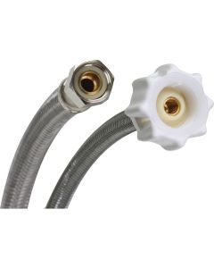 Fluidmaster Click Seal 3/8 In. Comp x 7/8 In. Ballcock x 20 In. L Braided Stainless Steel Toilet Connector