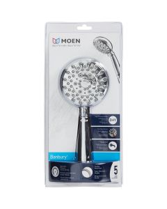 Moen Banbury 5-Spray 1.75 GPM Handheld Shower, Chrome