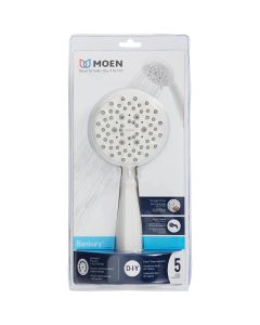 Moen Banbury 5-Spray 1.75 GPM Handheld Shower, White