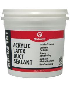 Red Devil RD-DS 181 0.5 Gal. Acrylic Latex Duct Sealant, Gray