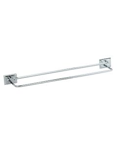 Decko Diamond Bar Design 18 In. Chrome Twin Towel Bar