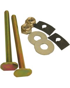 Lasco Brass Toilet Bolts with Retainers Washers and Nuts