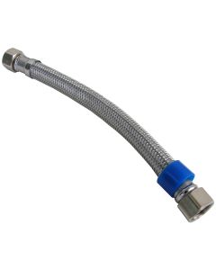 Lasco 3/8 In. F Compression Braided Stainless Steel Faucet Connector