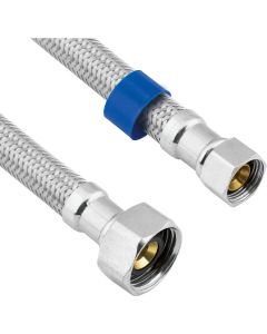 Lasco 3/8 In. C x 1/2 In. FIP x 9 In. L Stainless Steel Braided Supply Faucet Connector