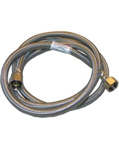 Lasco 1/2 In. IPS x 1/2 In. IPS x 72 In. L Braided Stainless Steel Flex Line Faucet Connector