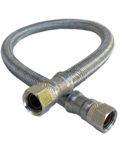 Lasco 3/8 In.C x 3/8 In.C x 16 In. L Braided Stainless Steel Flex Line Appliance Water Connector