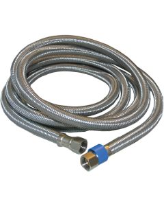 Lasco 3/8 In.C x 3/8 In.C x 96 In. L Braided Stainless Steel Flex Line Appliance Water Connector