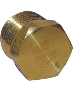 Lasco 3/8 In. MPT Brass Hex Head Plug