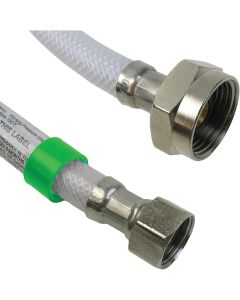 Lasco 1/2 In. FIP x 7/8 In. BC x 16 In. L Poly Braided Vinyl Toilet Connector