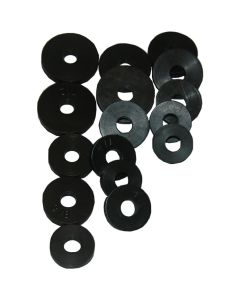 Lasco Assorted Black Assorted Flat Bibb Washers Faucet Washer (16 Ct.)