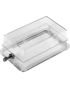 White Rodgers Clear Cover/Solid Baseplate 8-1/4 In. 5-3/8 In. Thermostat Guard