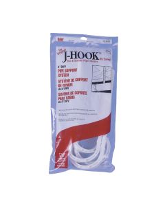 Oatey 3 In. x 7-1/2 In. ABS J-Hook Pipe Hook (4-Pack)
