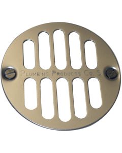 Lasco 3-1/2 In. Chrome Plated Shower Drain Strainer for Tile Installations, 2 In. FPT Outlet