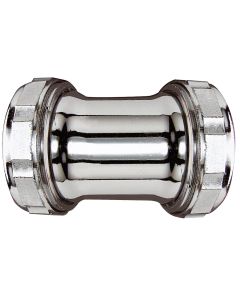 Do it Double Slip 1-1/2 In. Chrome-Plated Brass Straight Coupling