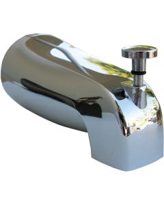 Lasco 4-Way Chrome Plated Bathtub Spout with Diverter