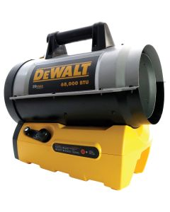 DEWALT Cordless 20 Volt MAX Lithium-Ion 68,000 BTU Propane Forced Air Heater (Bare Tool)