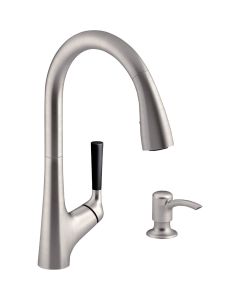Kohler Malleco Single Handle Lever Pull-Down Kitchen Faucet, Stainless