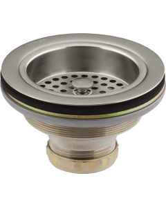 Kohler Duostrainer 3-1/2 In. to 4 In. Opening Basket Strainer Assembly in Vibrant Brushed Nickel Finish