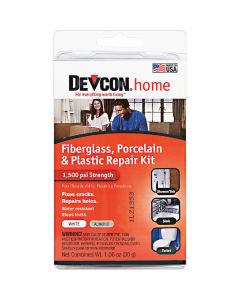 Devcon 1.06 Oz. Fiberglass, Porcelain & Plastic Epoxy Repair Kit