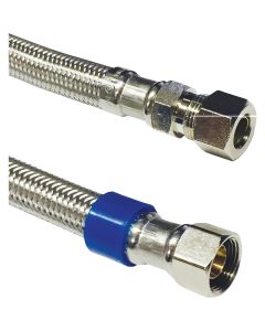 Lasco 3/8 In. FC x 3/8 In. MC x 12 In. L Stainless Steel Faucet Connector