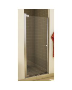 Maax Madono 31-1/2-33-1/2 In. W. X 67 In. H. Chrome Clear Glass Pivot Shower Door