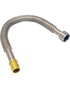 Apollo Retail 3/4 In. Brass Expansion Barb x 3/4 In. FNPT x 18 In. L WHC Stainless Steel Type A PEX Water Heater Connector