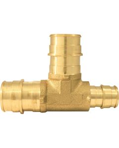 Apollo Retail 3/4 In. x 1/2 In. x 3/4 In. Barb Brass Reducing PEX Tee, Type A