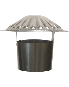 S & K Galvanized Steel 4 In. x 6-3/4 In. Vent Pipe Cap