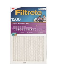 3M Filtrete 12 In. x 20 In. x 1 In. 1500 MPR High Performance Furnace Filter