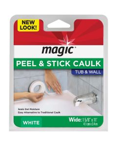 Magic 1-5/8 In. x 11 Ft. White Caulk Strip