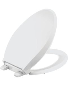 Kohler Cachet ReadyLatch Quiet-Close Elongated Toilet Seat, White