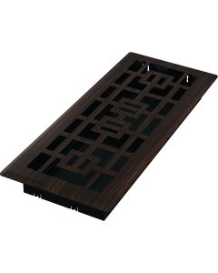 Imperial Tokyo 4 In. x 12 In. Oil-Rubbed Bronze Steel Floor Register
