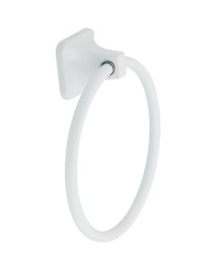 Home Impressions Vista White Towel Ring