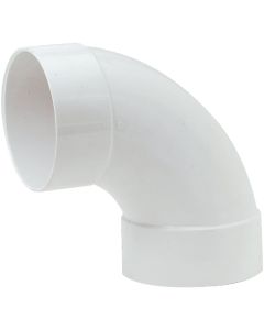 IPEX Canplas 4 In. SDR 35 90 Deg. PVC Sewer and Drain Sanitary Elbow (1/4 Bend)