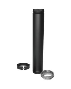 SELKIRK Sure-Temp 6 In. x 38 - 68 In. Adjustable Double Wall Vertical Smoke Pipe Installation Kit